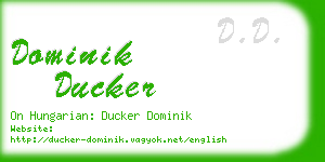 dominik ducker business card